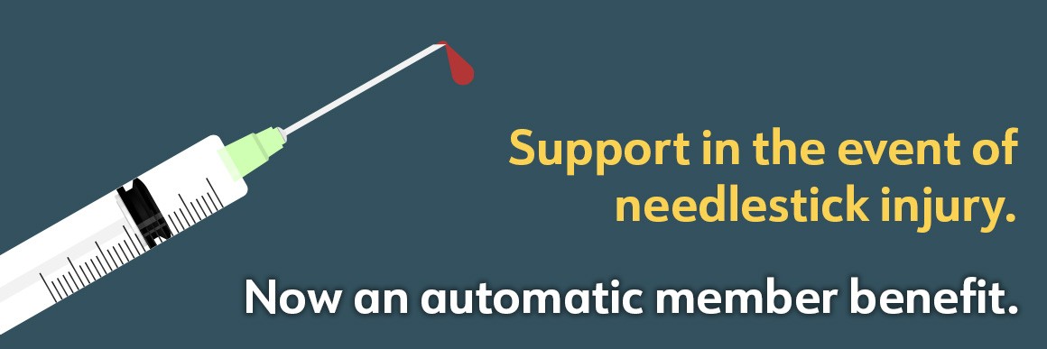 Support in the event of a needlestick injury